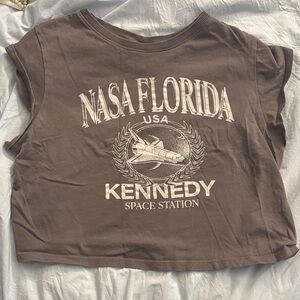 NASA Florida Crop Top - Grey